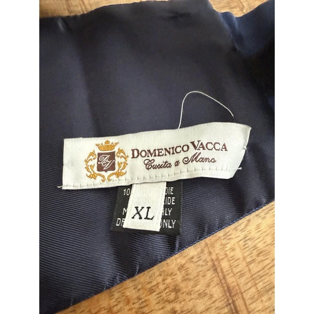 Domenico Vacca Mens XL 100% Silk Royal Blue Cummerbund Made in Italy Tuxedo